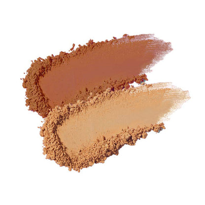 Blush Duo 02 Costa Dorada, Acabamento Suave e Luminoso com Creme de Manteiga de Karité Orgânica, NaturaBio Cosmetics, 2 x 4 g