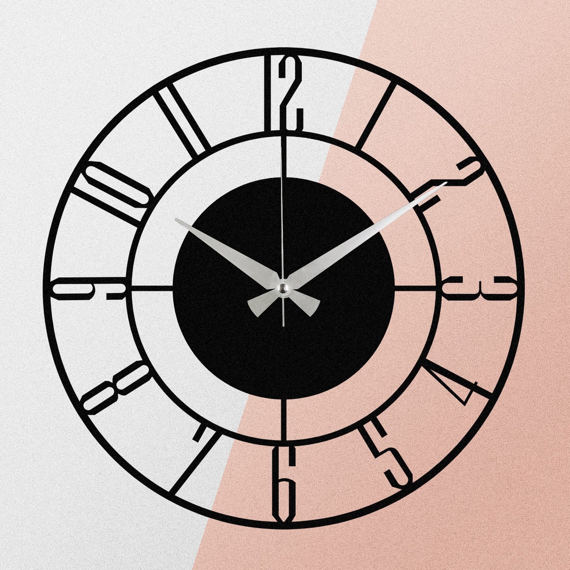 Reloj De Pared Metal Decorativo Básico_2
