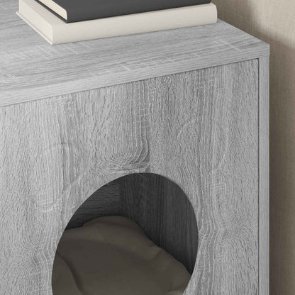Casa Para Gatos Gris Sonoma 42,5 X 40 X 53 Cm_3