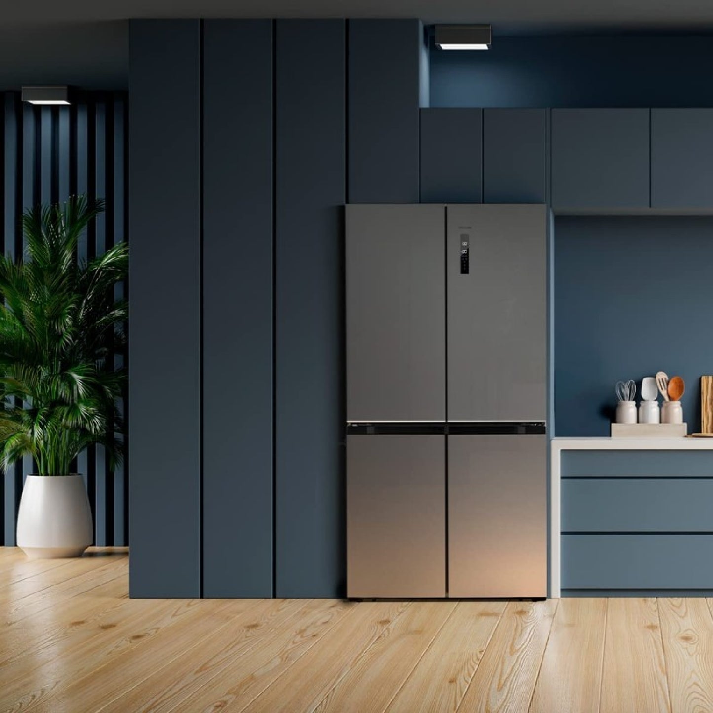Cecotec Frigorífico 4 Puertas Bolero Coolmarket 4d 490 Inox E_1