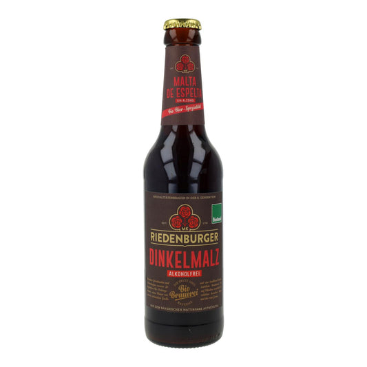 Cerveja Riedenburger Orgânica de Malte de Trigo Espelta sem Álcool 33cl