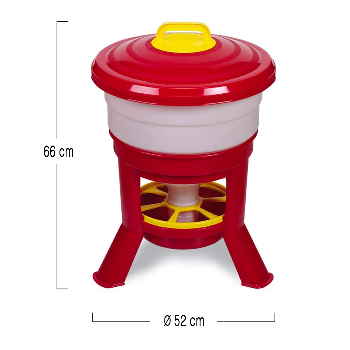 Tolva Gallinas Silo Premium 30 L - Comedero Con Patas Para Gallinas - Tolva De Gran Capacidad Para Aves De Corral Fabric_1