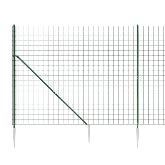 Cerca De Alambre Con Pinchos De Anclaje Verde 2x25 M / Vetonek_0