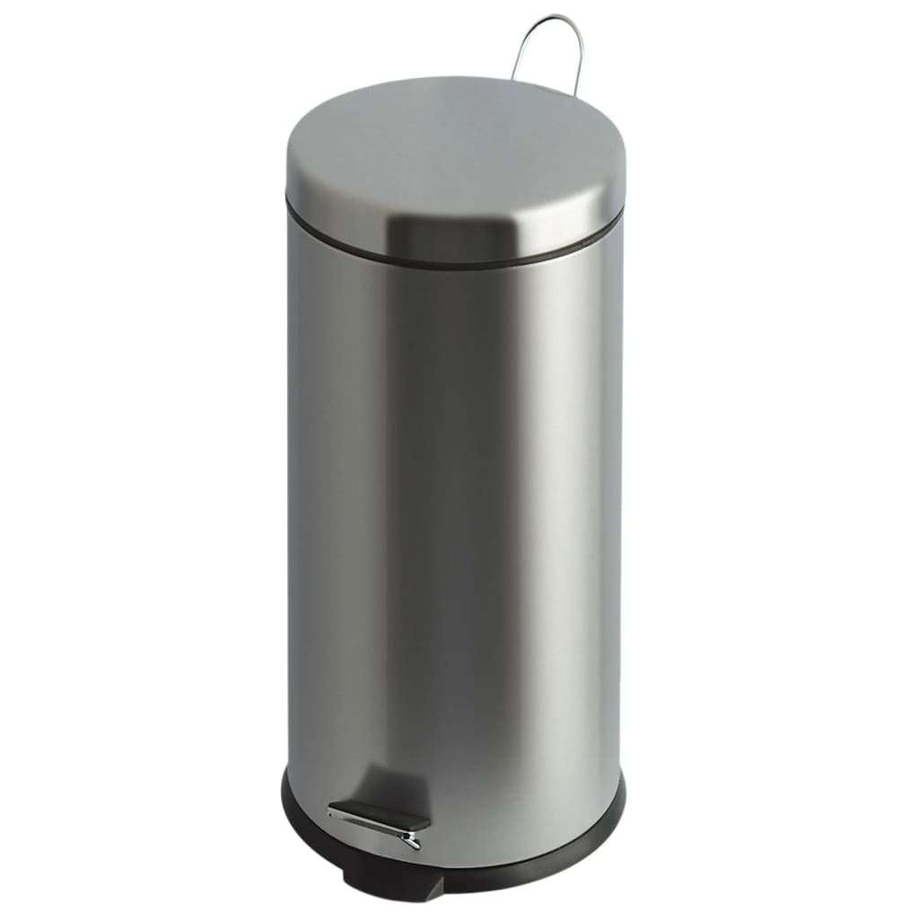 Eko Cubo De Pedal Classic 30 L Plateado Mate_0