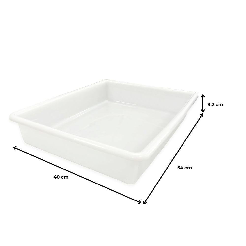 6 Bandejas Uso Alimentario: 15l Sin Bpa's (54 X 40 X 9,2cm) - Cocinas, Hostelería, Restaurantes, Pescaderías, Catering_3