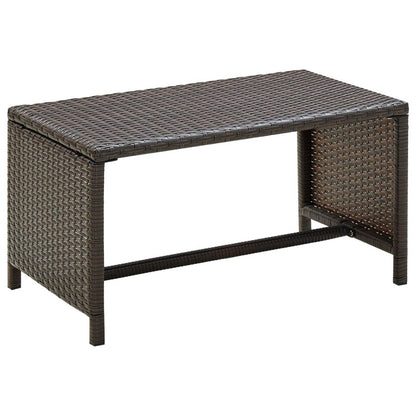 Vidaxl Set Muebles De Jardín 4 Piezas Y Cojines Ratán Sintético Marrón_5