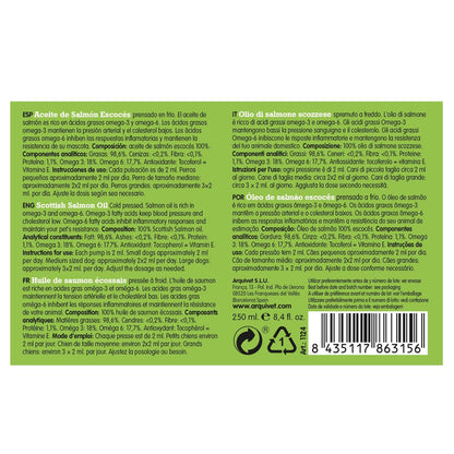 Óleo de salmão escocês Arquivet 250 ml