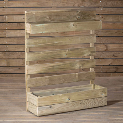 Huerto Vertical Zenira De Madera Tratada Vidahuerto 120x80x13 Cm.