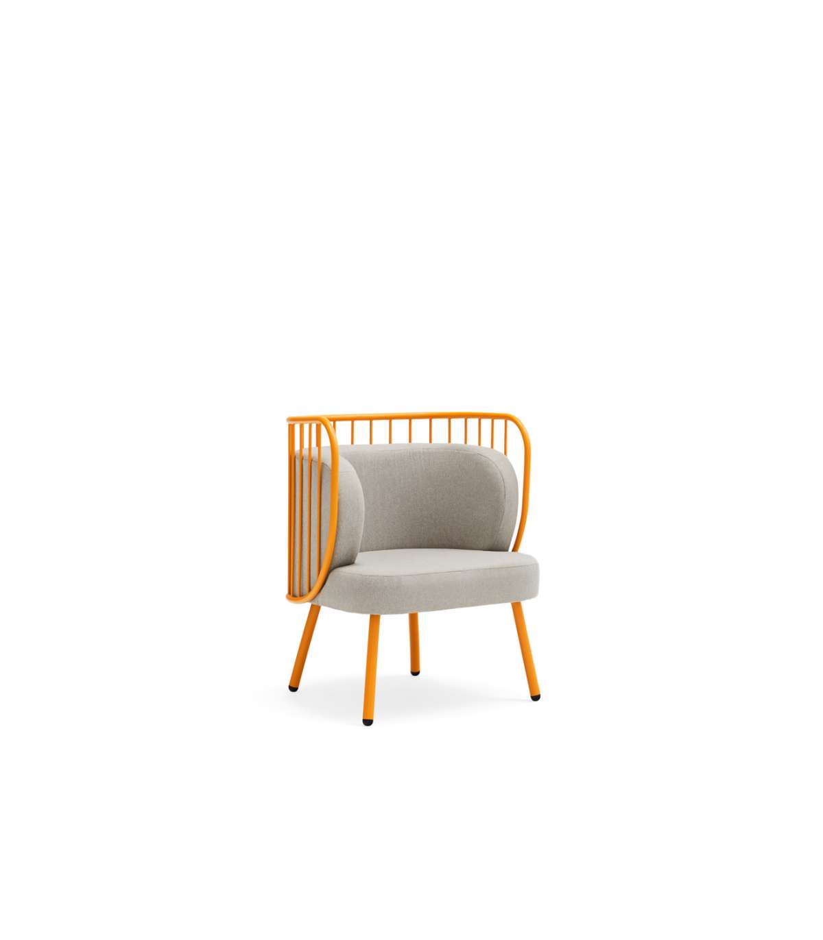 Butaca Modelo Nabi Acabado Metal Amarillo Mostaza, 65cm(ancho) 80cm(alto) 64cm (largo)_3