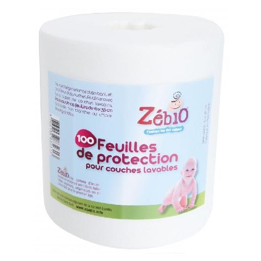 Rolo de fraldas em celulose Zebio com 100 folhas