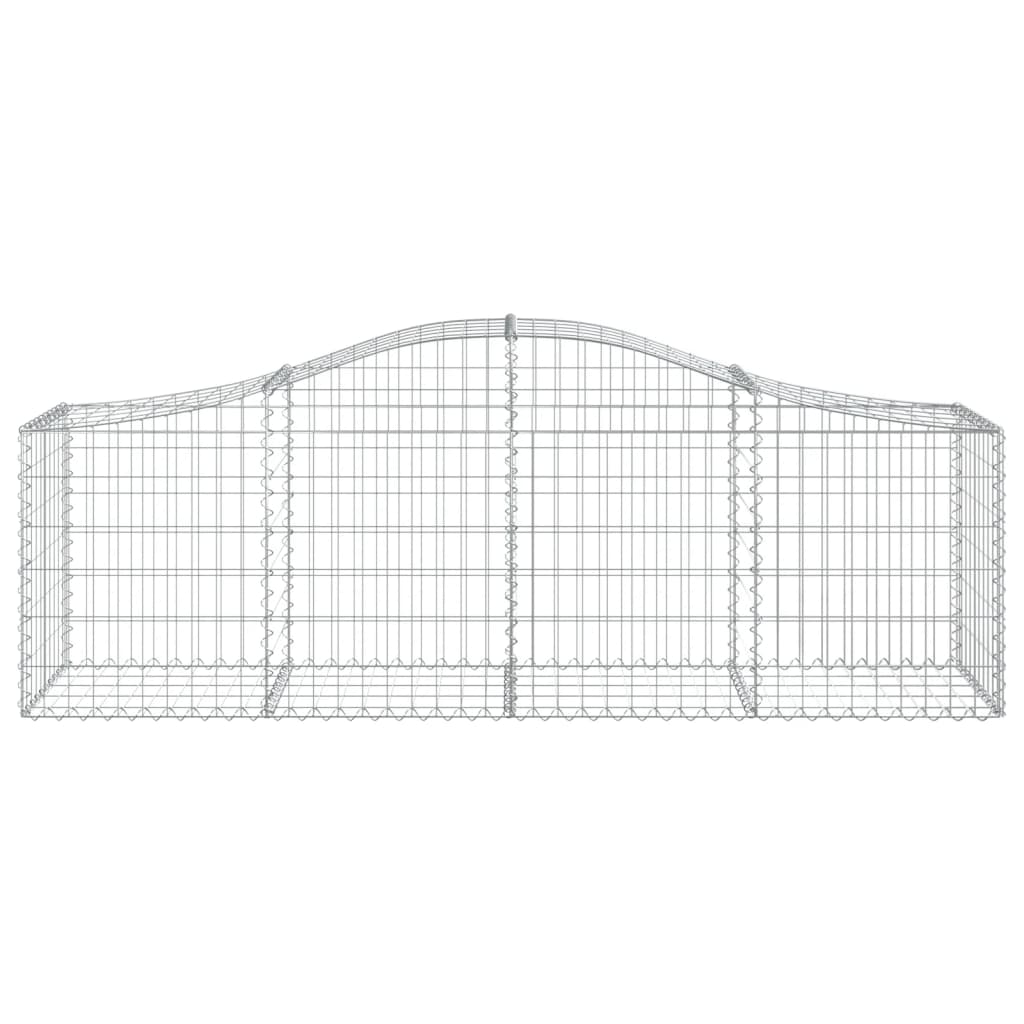 Cestas De Gaviones 40 Uds Forma De Arco Hierro 200x50x60/80 Cm_3