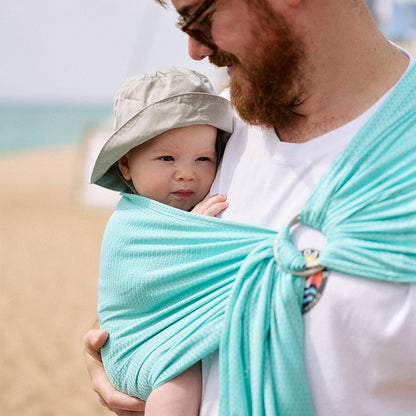 Bandolera Portabebé Momawo Splash Aqua_2