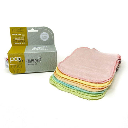 Pack de 10 toalhetes laváveis ​​em tom pastel Close Parent