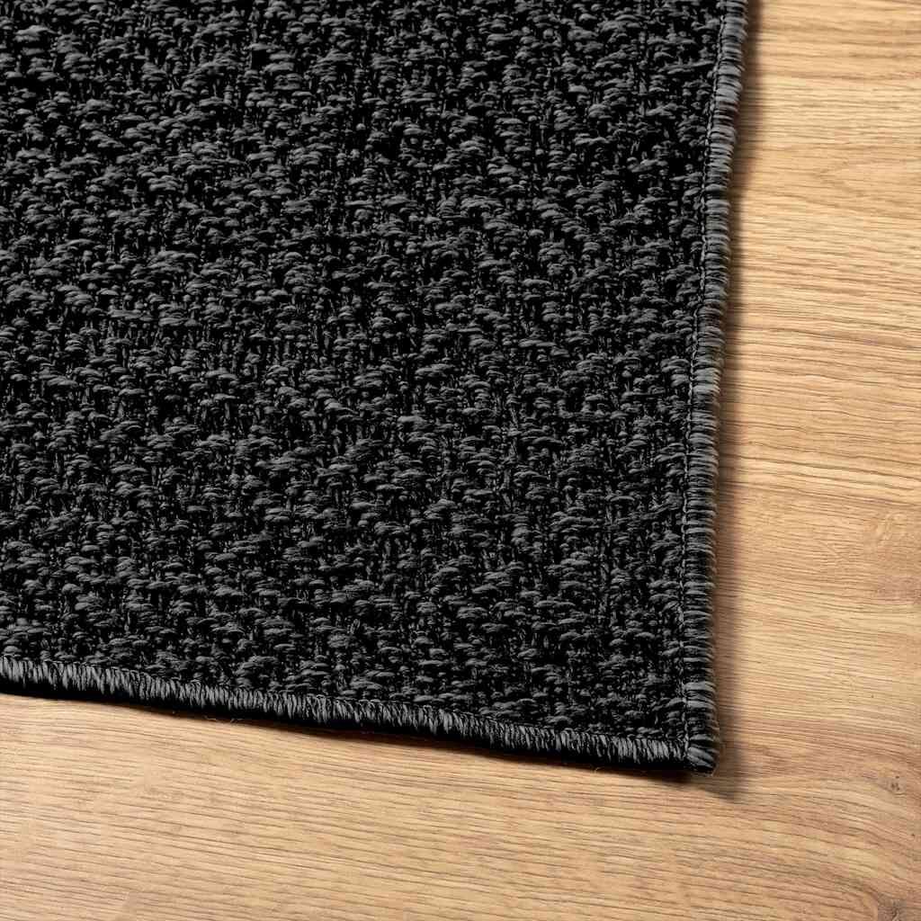 Vidaxl Alfombra Zizur Apariencia Yute Interior Exterior Antracita_4