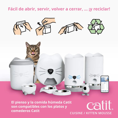 Mousse Kitten Pollo con Pavo Catit Cuisine 90 g