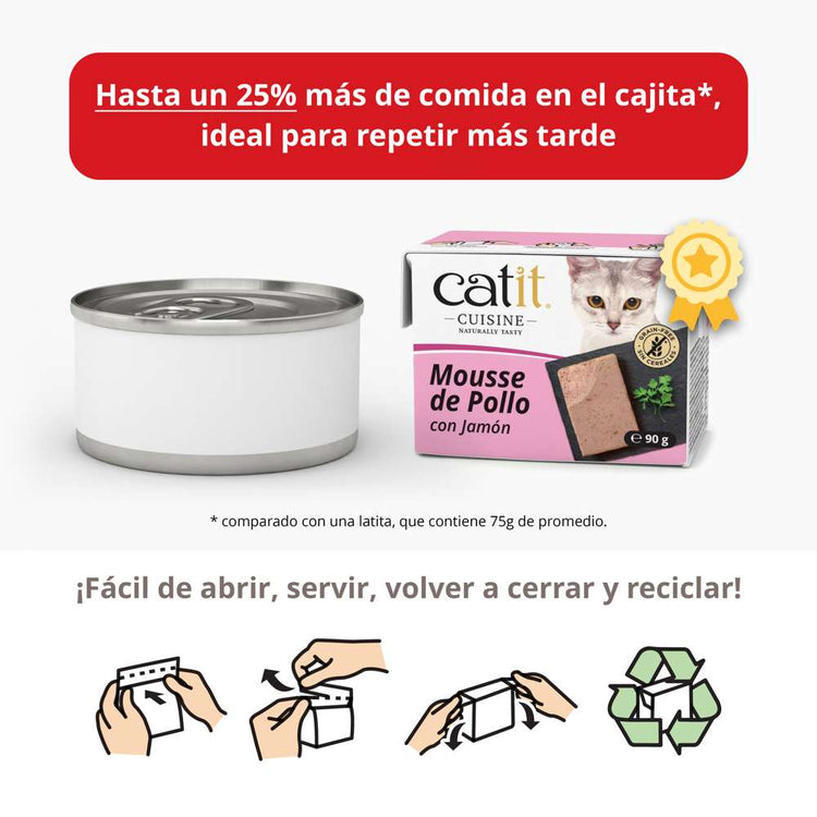 Mousse de Pollo con Jamón Catit Cuisine 90 g