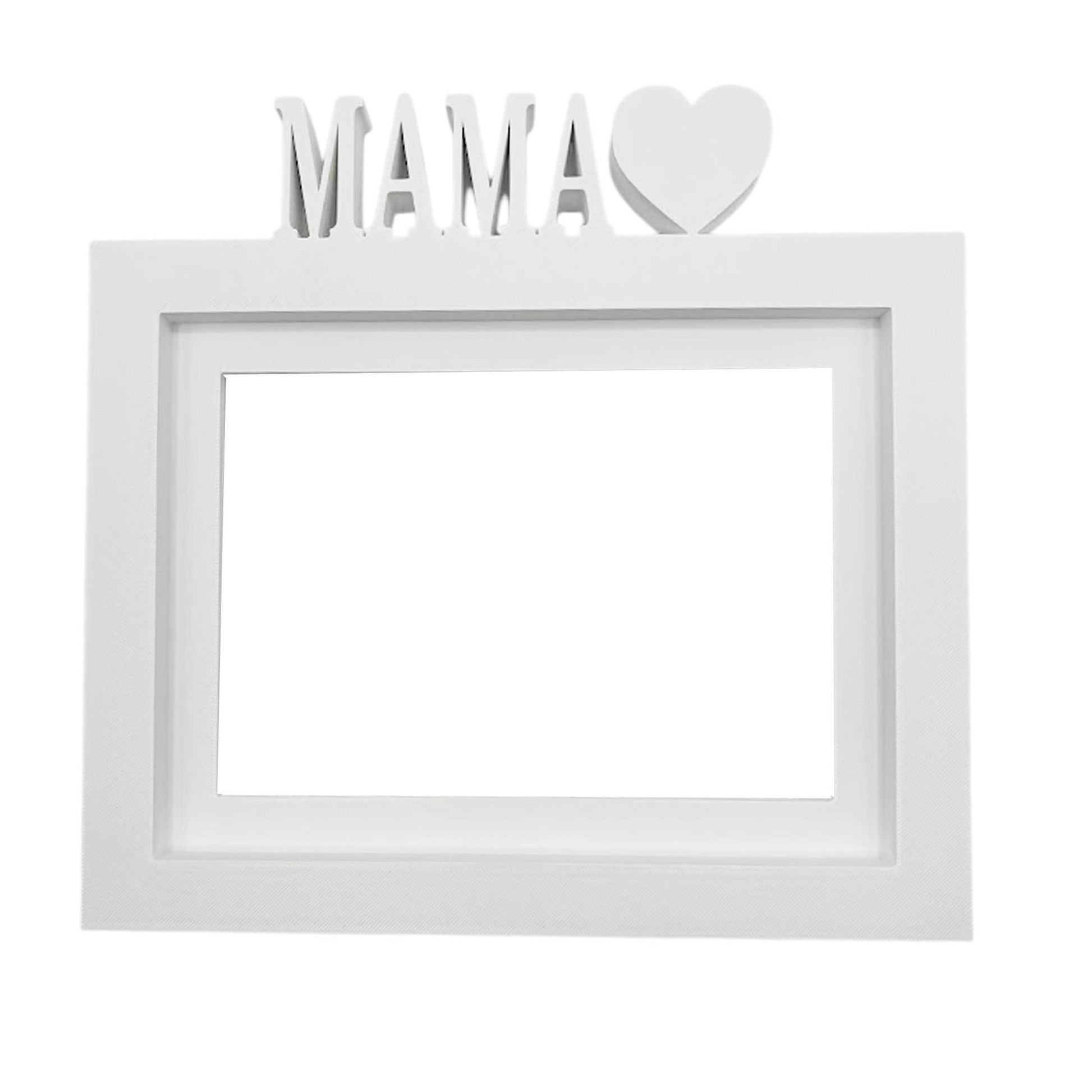 Marco De Fotos Mesa O Pared Modelo Mama 24x22.5cm Para Fotos 15x20cm Blanco_0