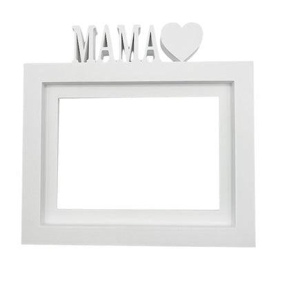 Marco De Fotos Mesa O Pared Modelo Mama 24x22.5cm Para Fotos 15x20cm Blanco_0