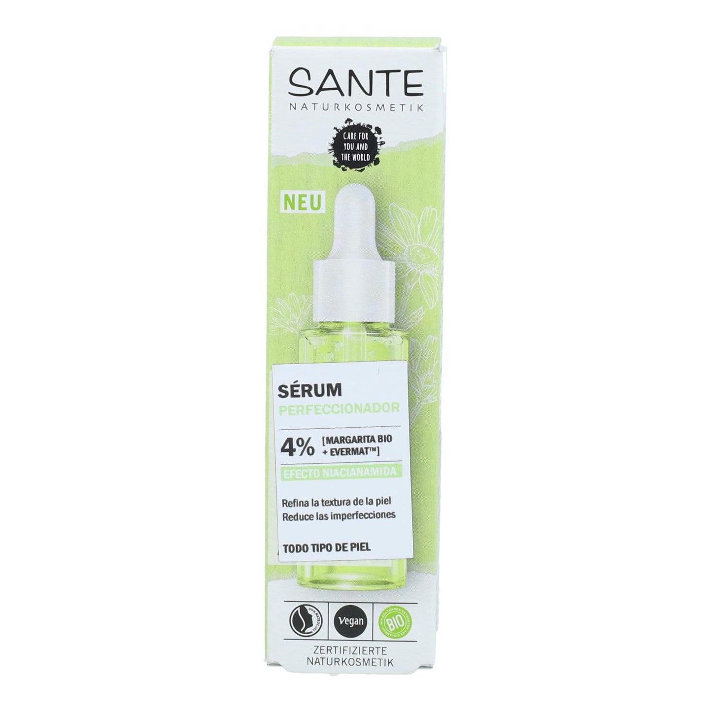 Niacinamida Sérum Matificante Aperfeiçoador, Sante 30 ml