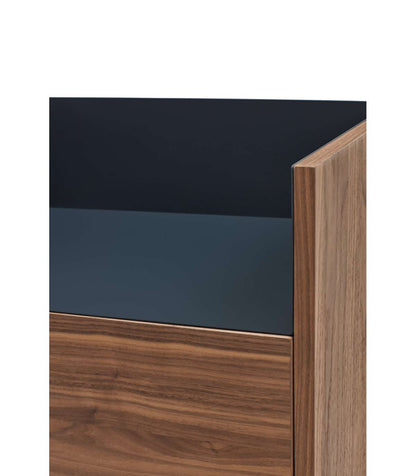 Mueble Auxiliar Modelo Valley 2 Puertas 1 Cajón Acabado Nogal/azul Oscuro, 40cm(ancho) 13_3