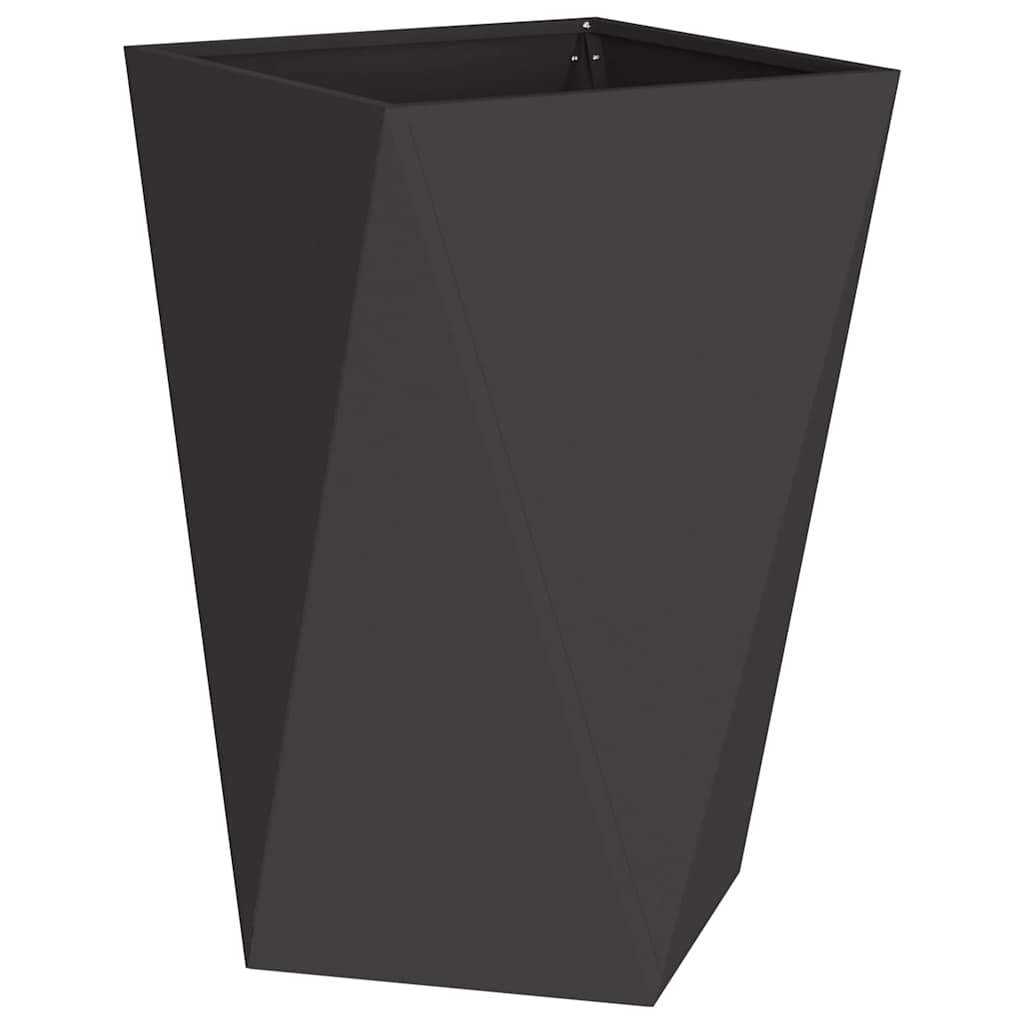 Jardinera 2 Uds. Negro 50 X 50 X 75 Cm Acero_4