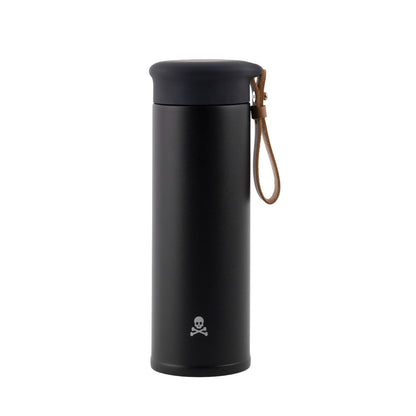Botella De Agua En Acero Inoxidable Con Tapón De Rosca 500ml Negro Scalpers Home_0