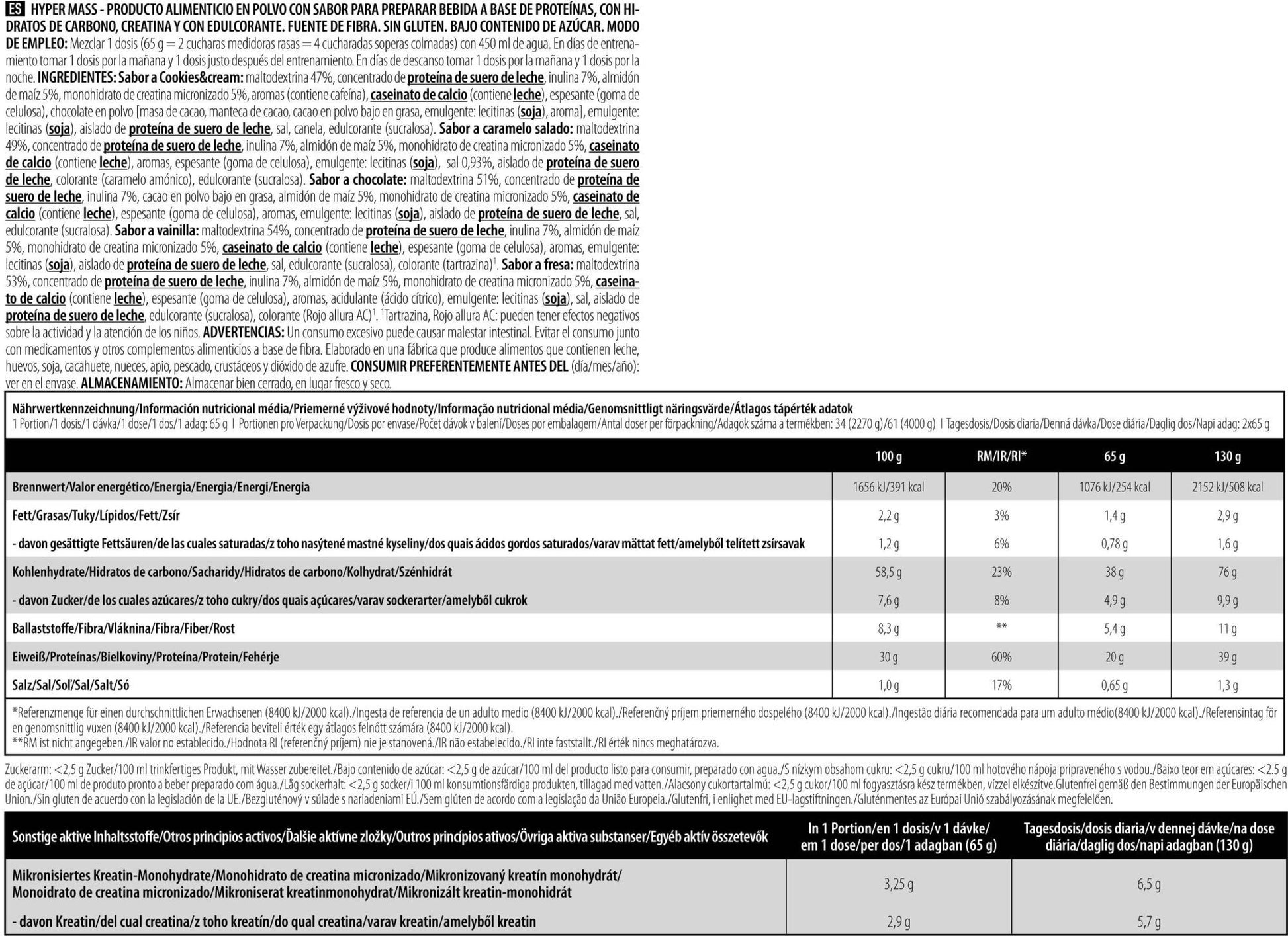 Biotech Hyper Mass - Caramelo Salado De 2270 G_5