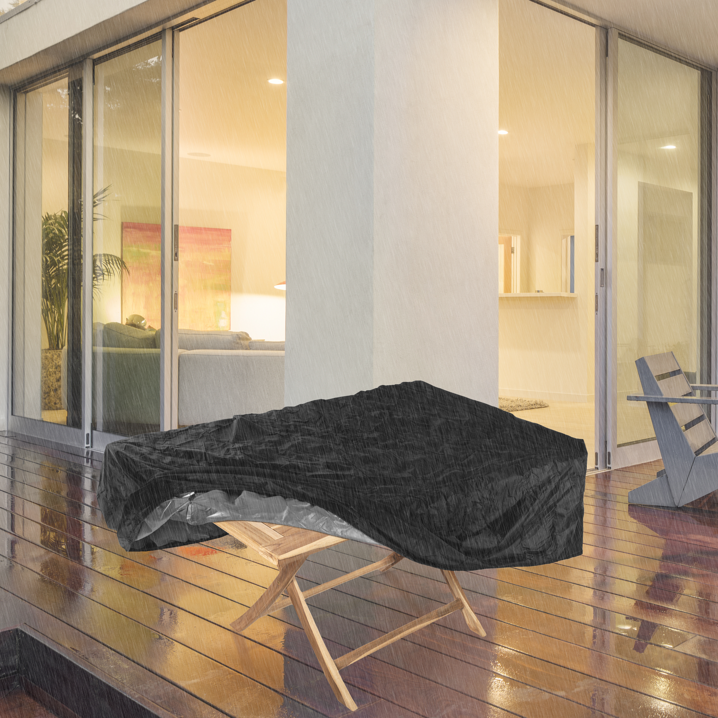 Funda Protectora Impermeable Antipolvo Para Jardín Exterior 135x135x75cm_2