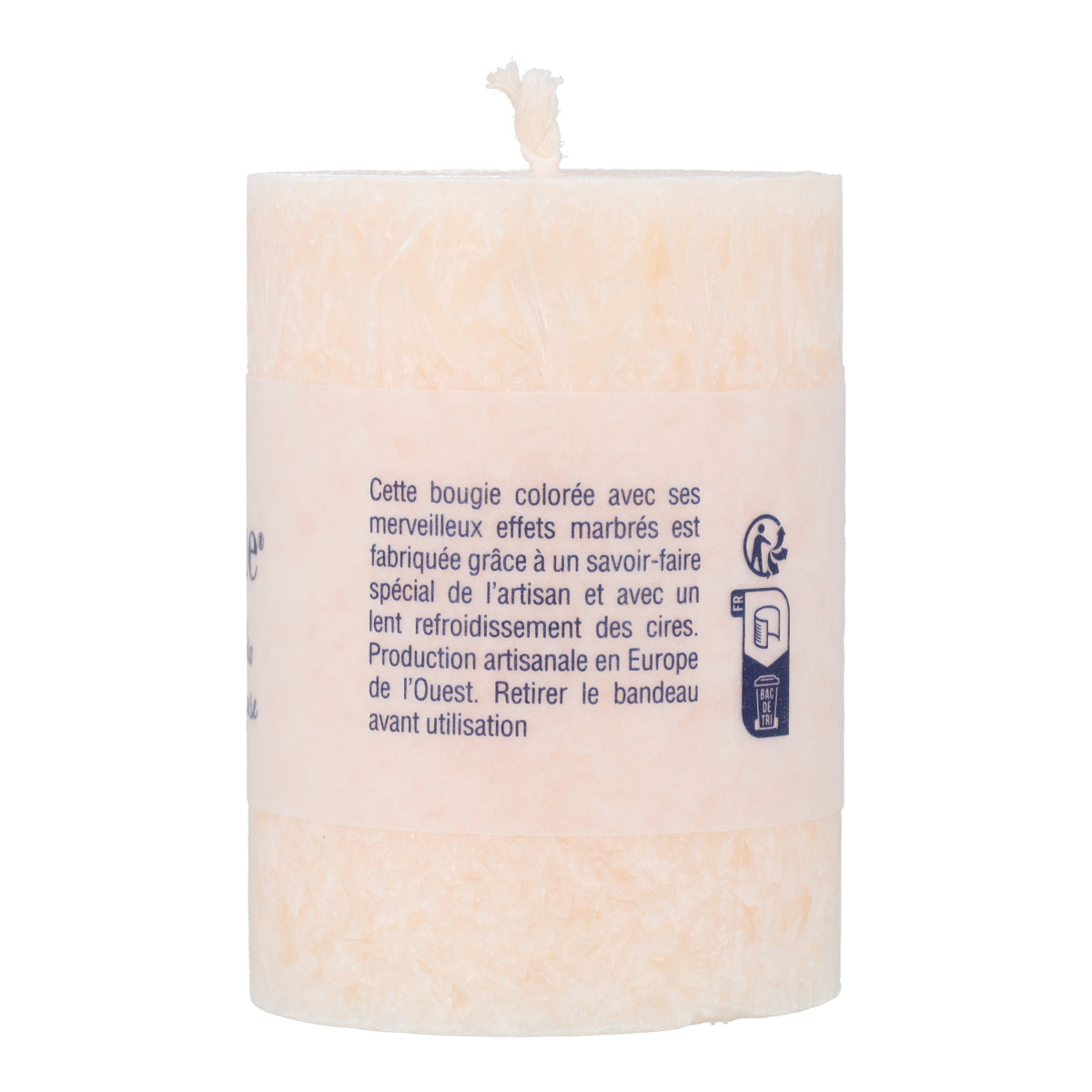Velas cilíndrica pequeña color marfil 56 x 80 mm 174 g Blue 6 uds