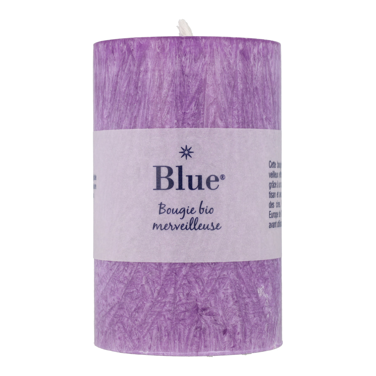 Velas estearina grande colores variados 75 x 120 mm 483 g Blue 6 uds