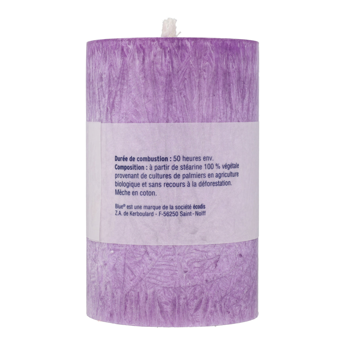Velas estearina grande colores variados 75 x 120 mm 483 g Blue 6 uds
