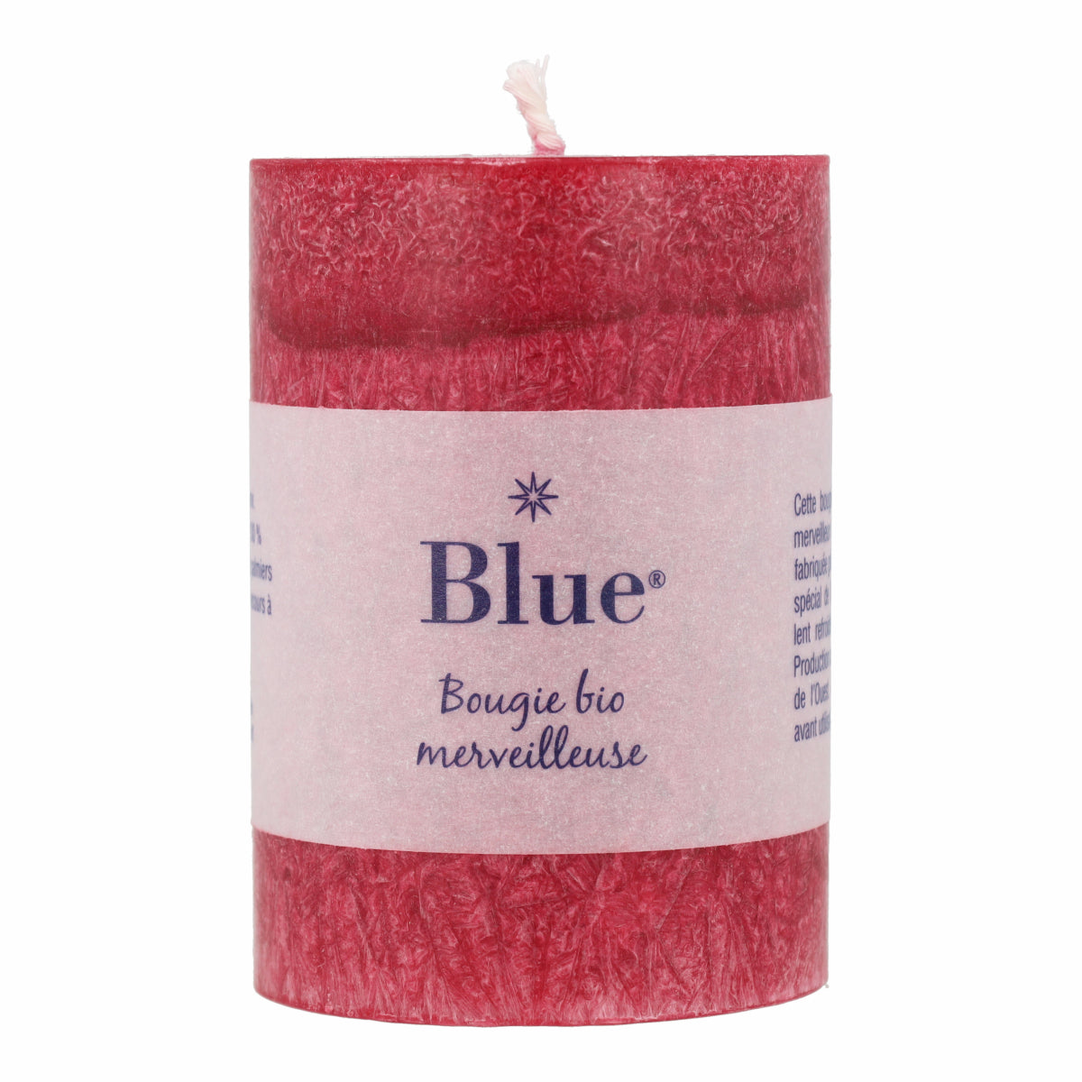 Velas cilíndrica pequeña color rojo 56 x 80mm 174 g Blue 6 uds