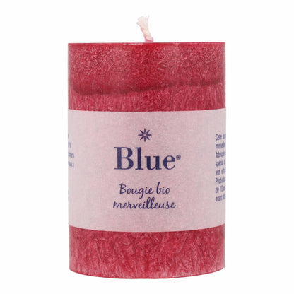 Velas cilíndrica pequeña color rojo 56 x 80mm 174 g Blue 6 uds