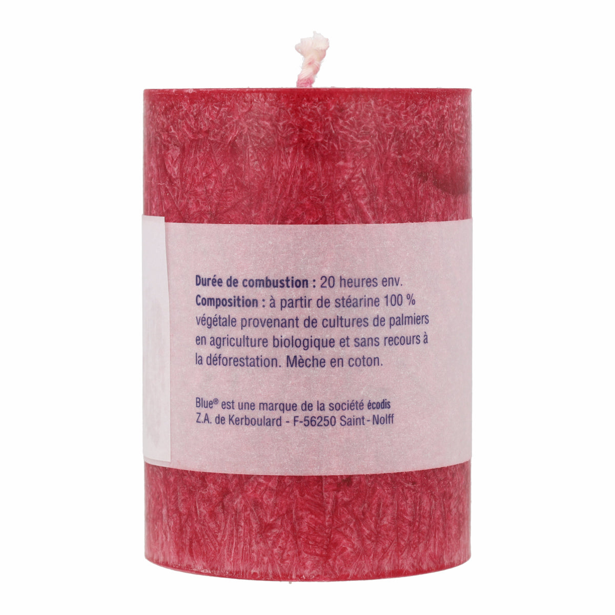 Velas cilíndrica pequeña color rojo 56 x 80mm 174 g Blue 6 uds