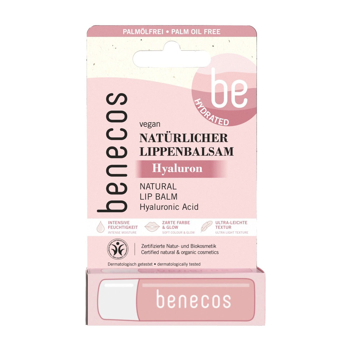 Bálsamo Labial Vegano Acido Hialurónico Benecos 4,7 g Vegano