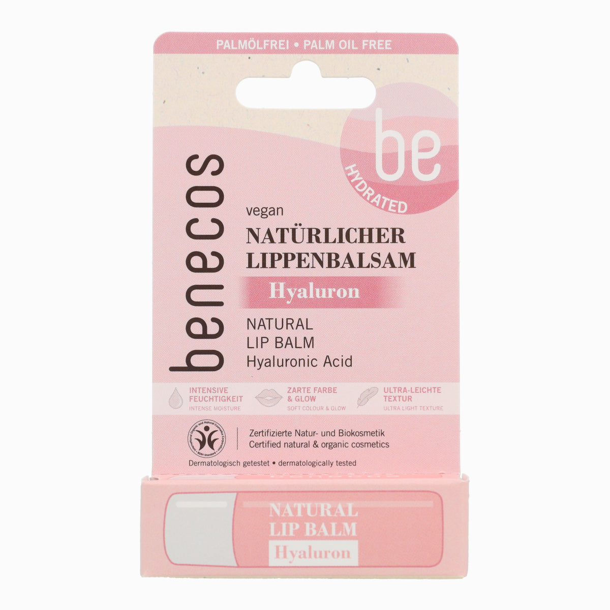 Bálsamo Labial Vegano Acido Hialurónico Benecos 4,7 g Vegano