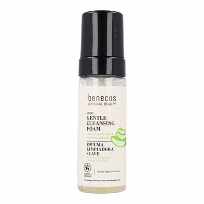 Espuma Limpiadora Facial Aloe Vera y Lavanda Ecológica Benecos 150 ml Vegano