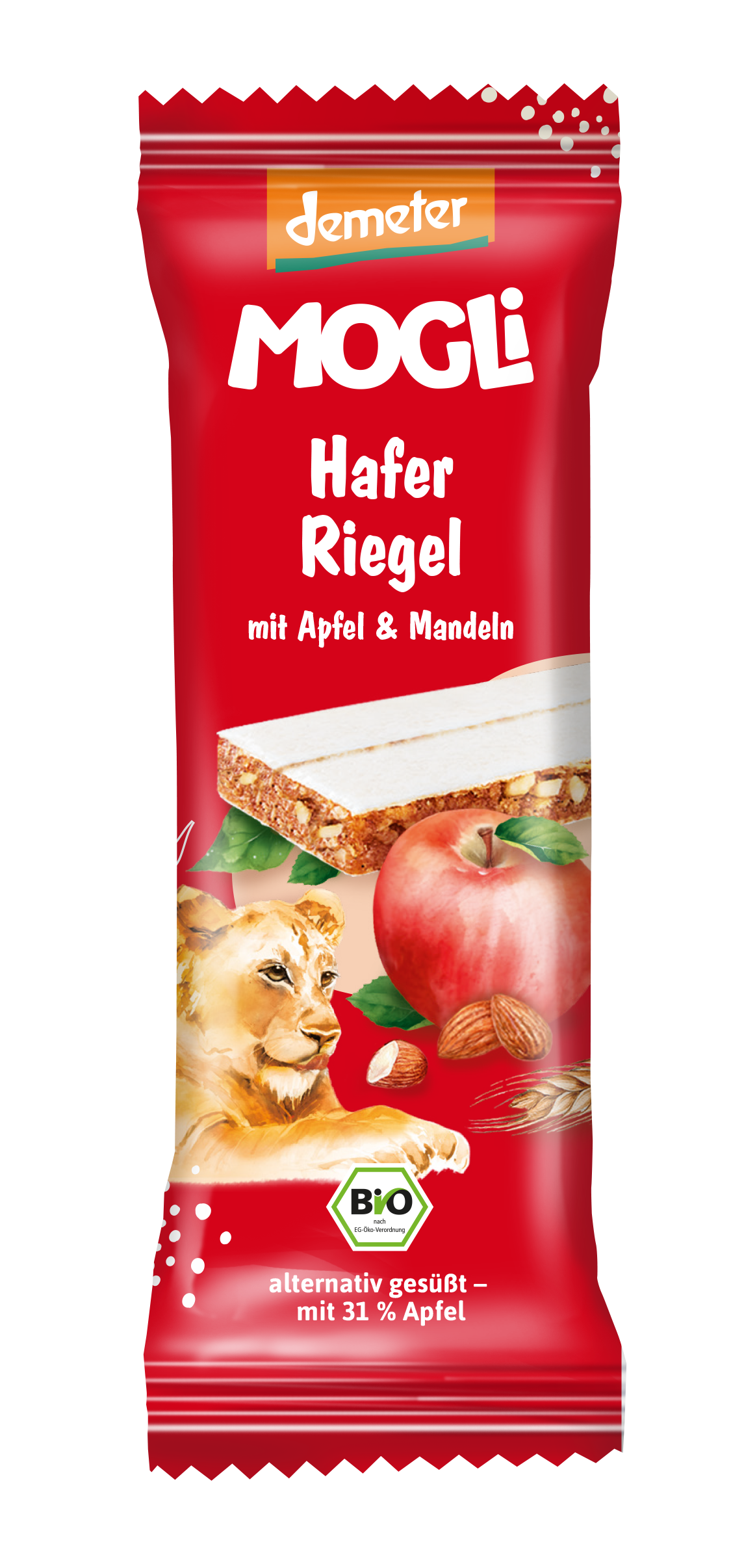 Barritas de Manzana con Avena Mogli 25 g