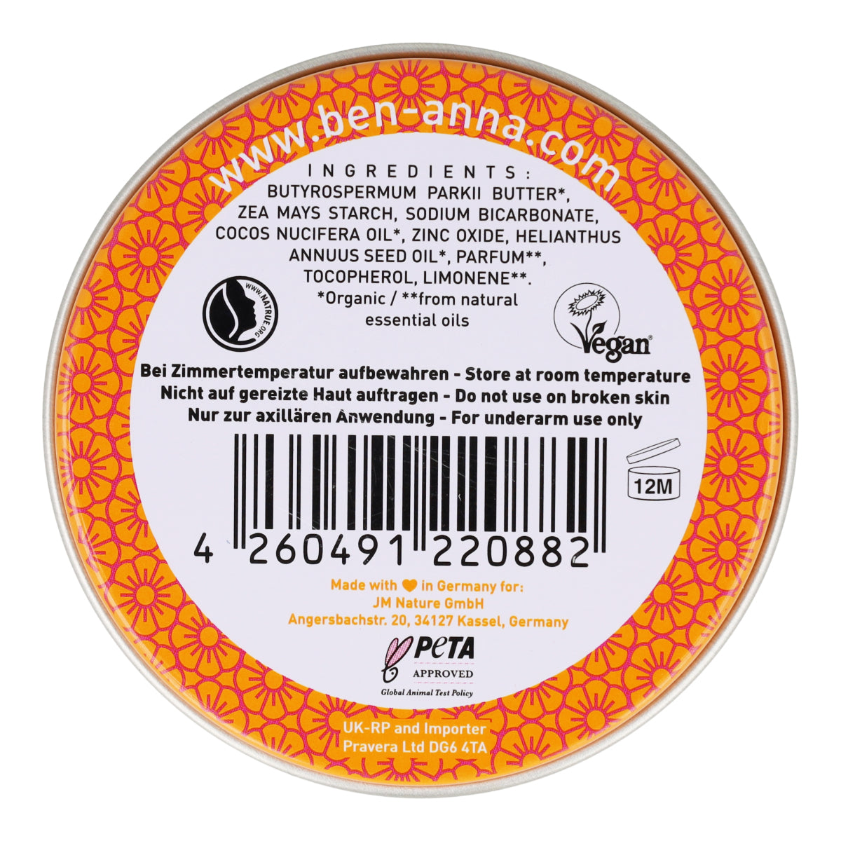 Desodorante Vainilla Orchid lata metálica 45g