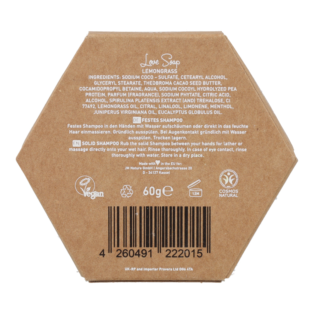 Champú sólido Lemongrass 60g