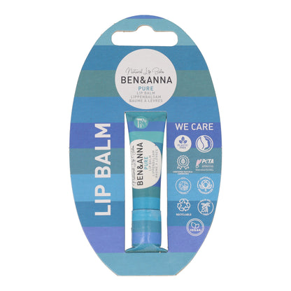 Bálsamo labial ecológico pure (neutro) cero residuos Ben&amp;Anna 6g