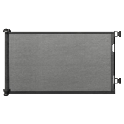 Pawhut Puerta De Seguridad Para Perros Extensible 0-150 Cm Para Escaleras Negro_0