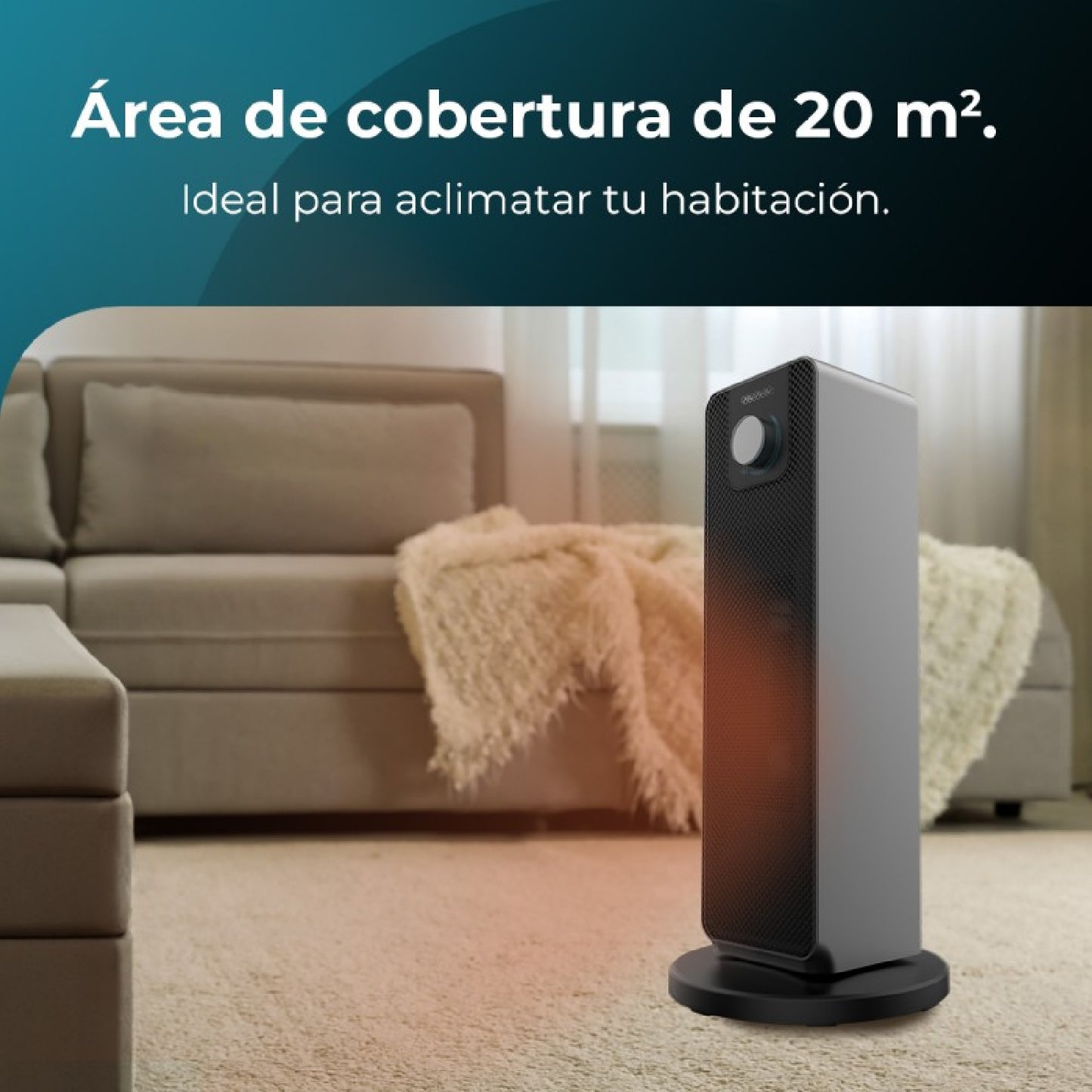Cecotec Calefactor Cerámico De Pie Readywarm 2000 Max Ceramic Rotate_3