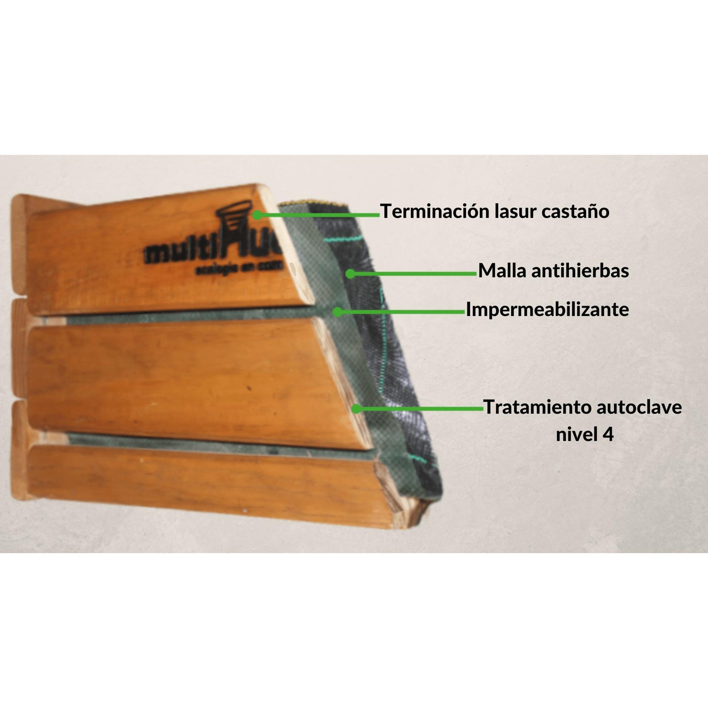 Tabuleiro de extensão para vermicomposteira e fruteira multi-pomar