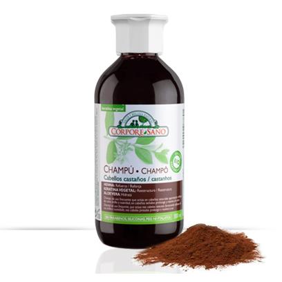 Henna Champô para Cabelos Castanhos da Corpore Sano 300 ml