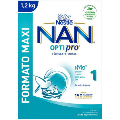 Leite de arranque Nan Optipro 1 desde o primeiro dia Nestlé 1200 g