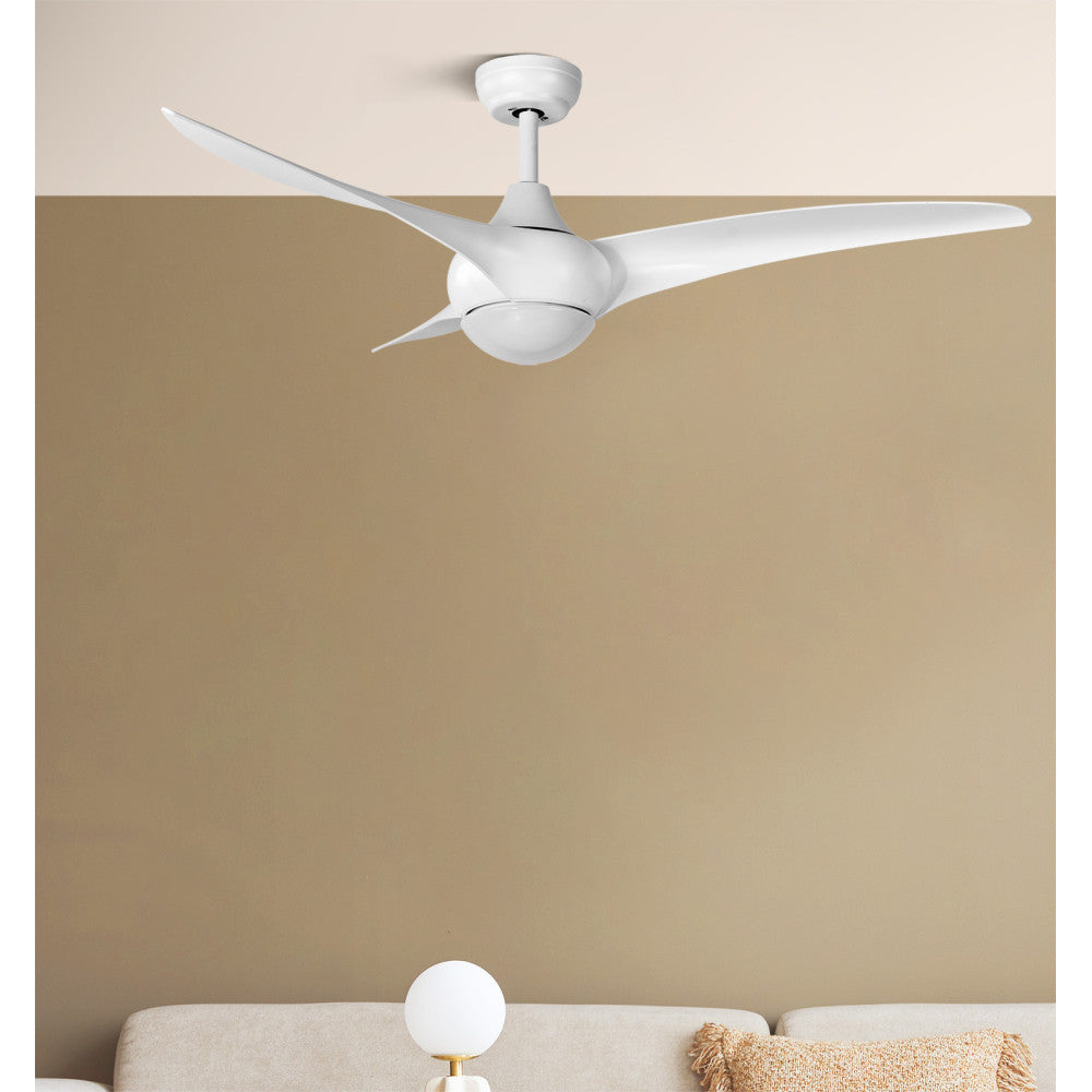 Ventilador Dc Canea 24w Blanco 3 Aspas 6 Velocidades 134d 3000-4500-6000k C/remoto, Memoria Y Temporizador 2424lm_3
