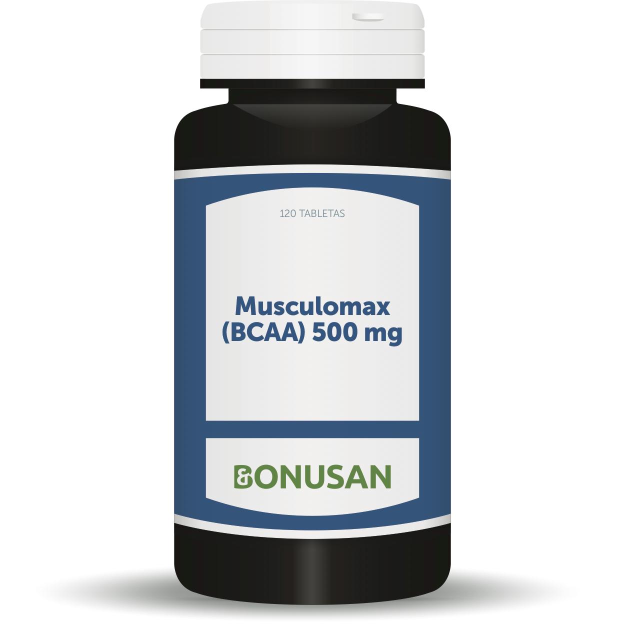 Musculomax 500mg Bcaa 120 Cápsulas Bonusan