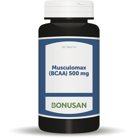 Musculomax 500mg Bcaa 120 Cápsulas Bonusan