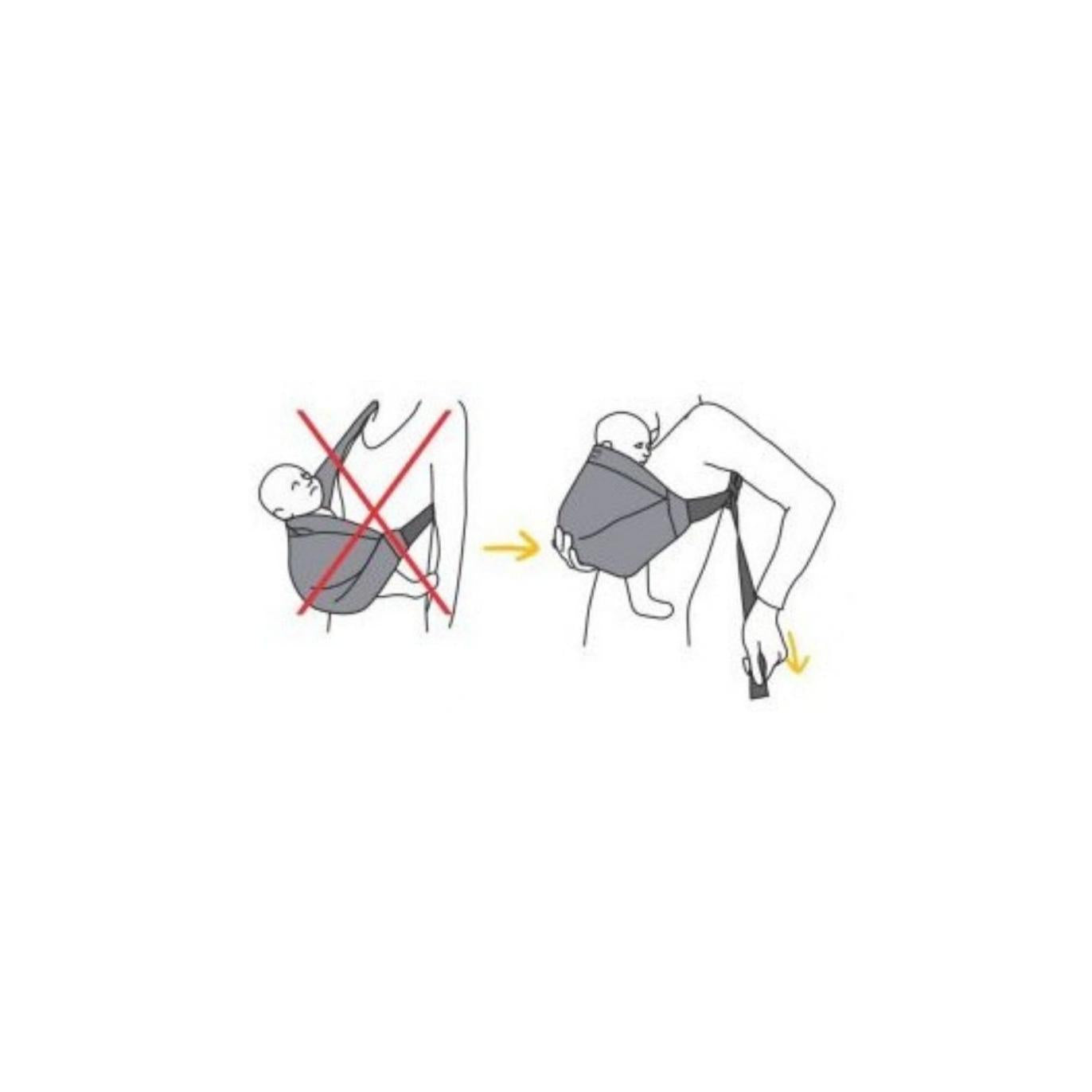 Minimonkey Grey Baby Carrier Sling